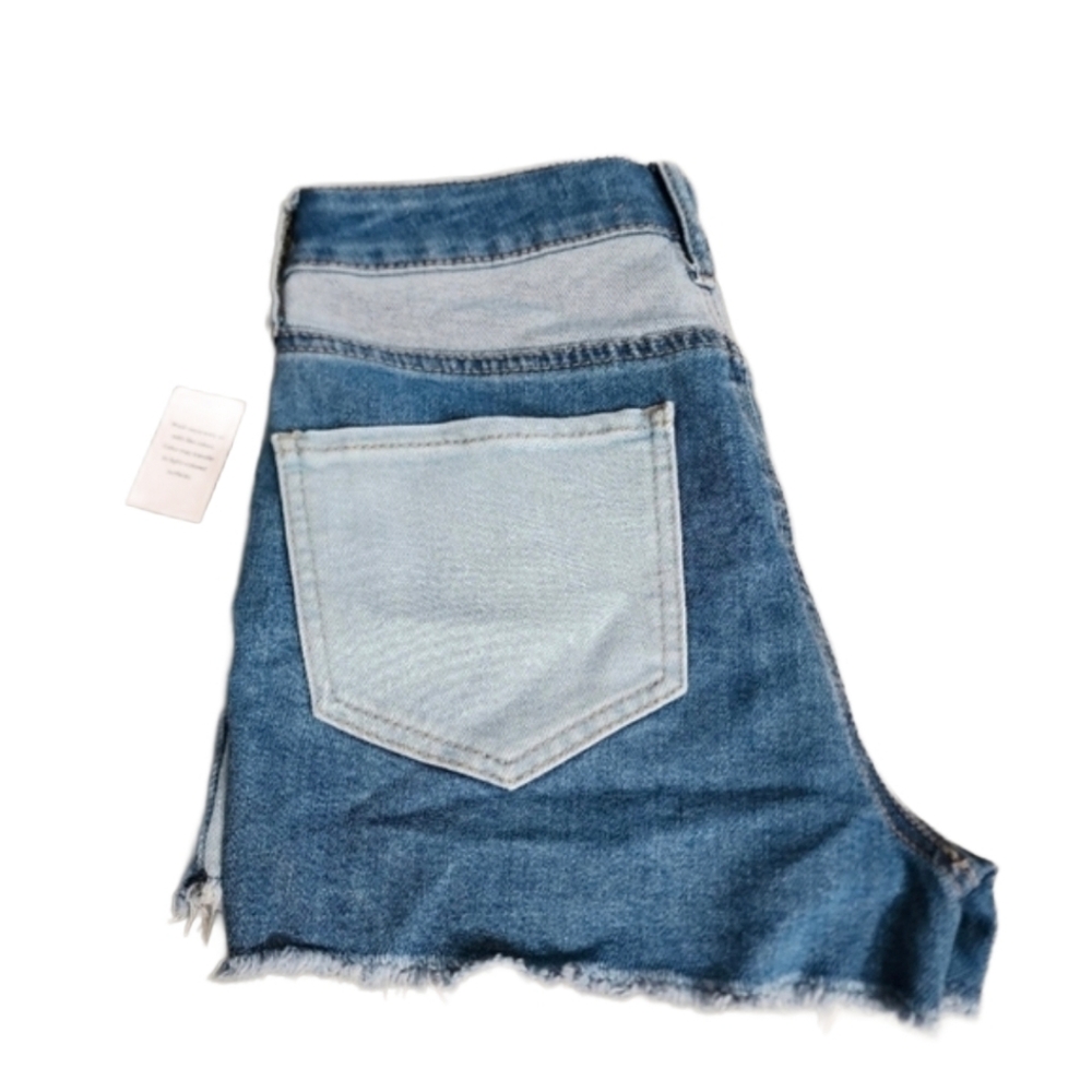 So womens jrs high rise shortie shorts jean denim sz 9 / 29 nwt - Picture 3 of 5